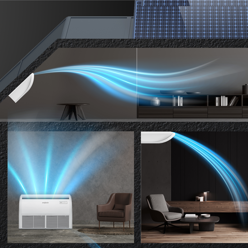 Aire Acondicionado Piso Techo Smart Inverter 36.000 BTU con gas R32