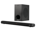 Barra de Sonido Bluetooth con Subwoofer 160 Watts 2.1, USB, AUX, Optical, Coaxial, HDMI-ARC / M. Box