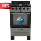 Cocina Combinada 4 Hornallas Titanio - Brasil