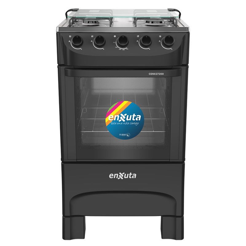 Cocina Supergas 4 Hornallas Negra Con Termocupla - Brasil