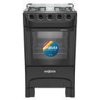 Cocina Supergas 4 Hornallas Negra Con Termocupla - Brasil