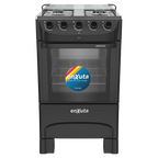 Cocina Supergas 4 Hornallas Negra Con Termocupla y Encendido - Brasil