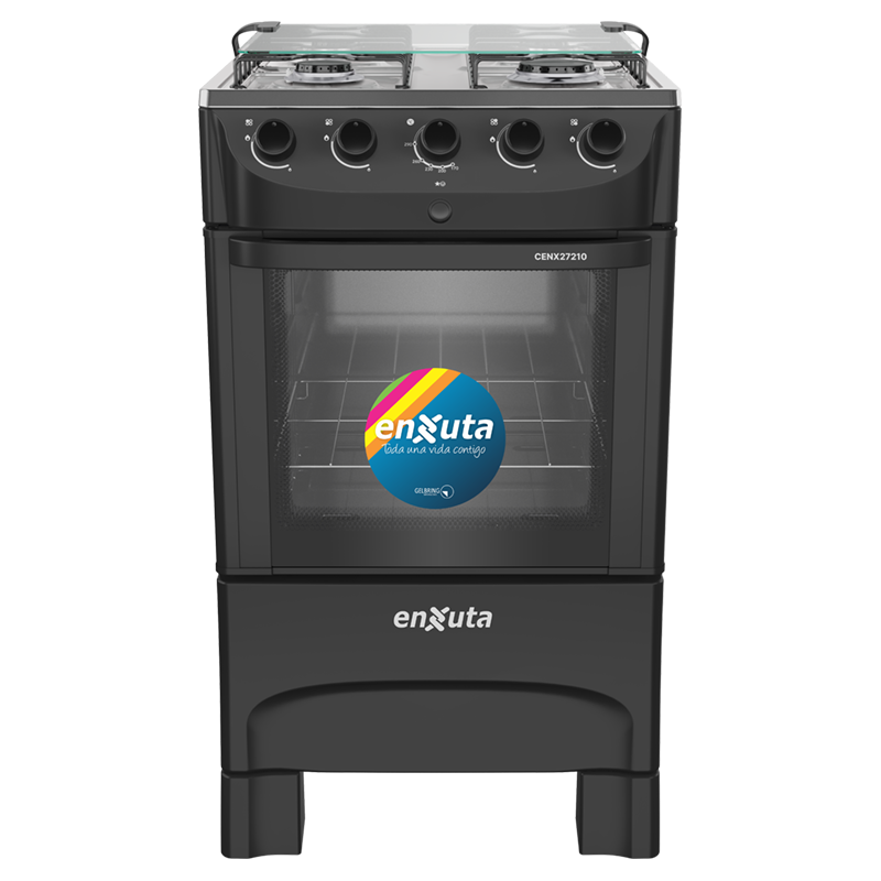 Cocina Supergas 4 Hornallas Negra Con Termocupla y Encendido - Brasil