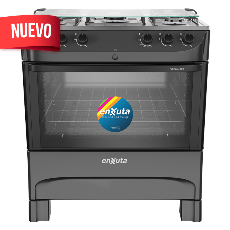 Cocina Supergas 5 Hornallas Negra con Termocupla y Encendido - Brasil