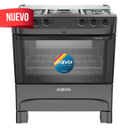 Cocina Supergas 5 Hornallas Negra con Termocupla y Encendido - Brasil