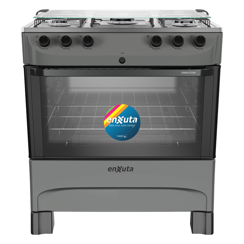 Cocina Supergas 5 Hornallas Titanio con Termocupla y Encendido - Brasil