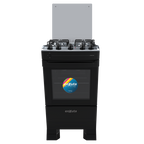 Cocina Supergas 4 Hornallas Negra con Termocupla y Grill - Brasil