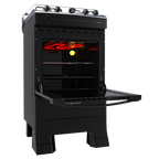 Cocina Supergas 4 Hornallas Negra con Termocupla y Grill - Brasil