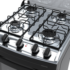 Cocina Supergas 4 Hornallas Negra con Termocupla y Grill - Brasil
