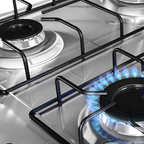 Cocina Supergas 4 Hornallas Titanio con Termocupla y Grill - Brasil