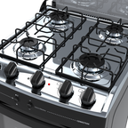 Cocina Combinada 4 Hornallas Negra con Grill - Brasil