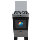 Cocina Combinada 4 Hornallas Titanio con Grill - Brasil
