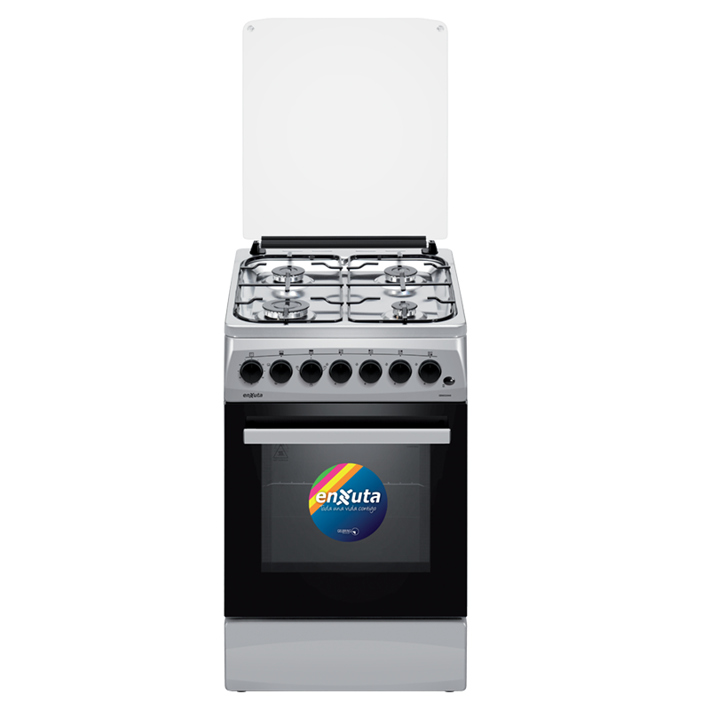 Cocina Combinada 4 Hornallas Inox con Termocupla 50x60 - Turquía