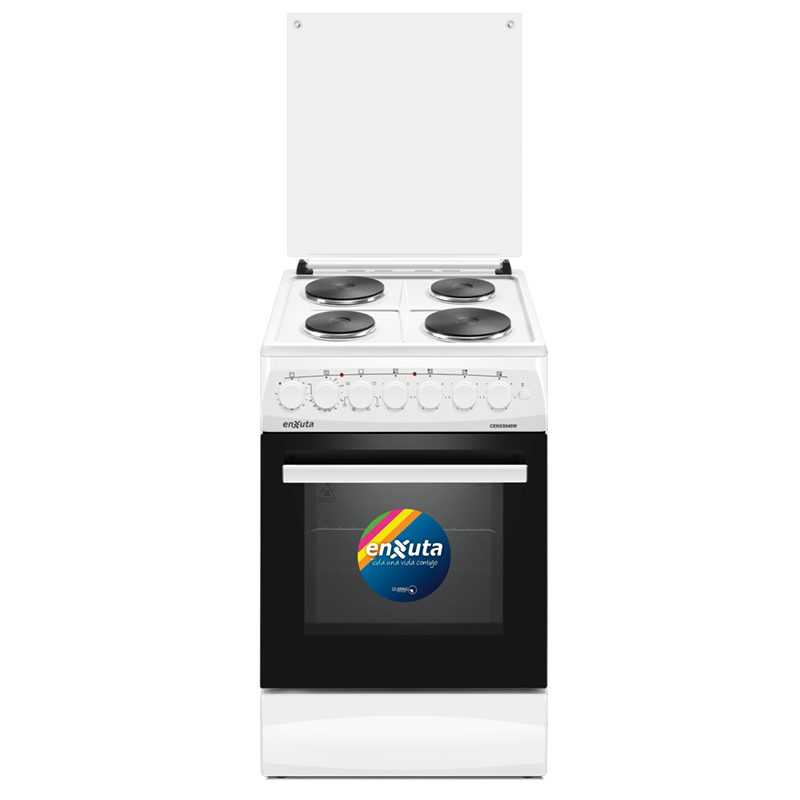 Cocina Eléctrica 4 Discos Eléctricos y Convección Blanca 50x60 - Turquía