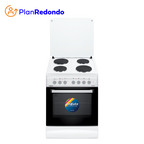 Cocina Eléctrica 4 Discos Eléctricos y Convección Blanca 60x60 - Turquía