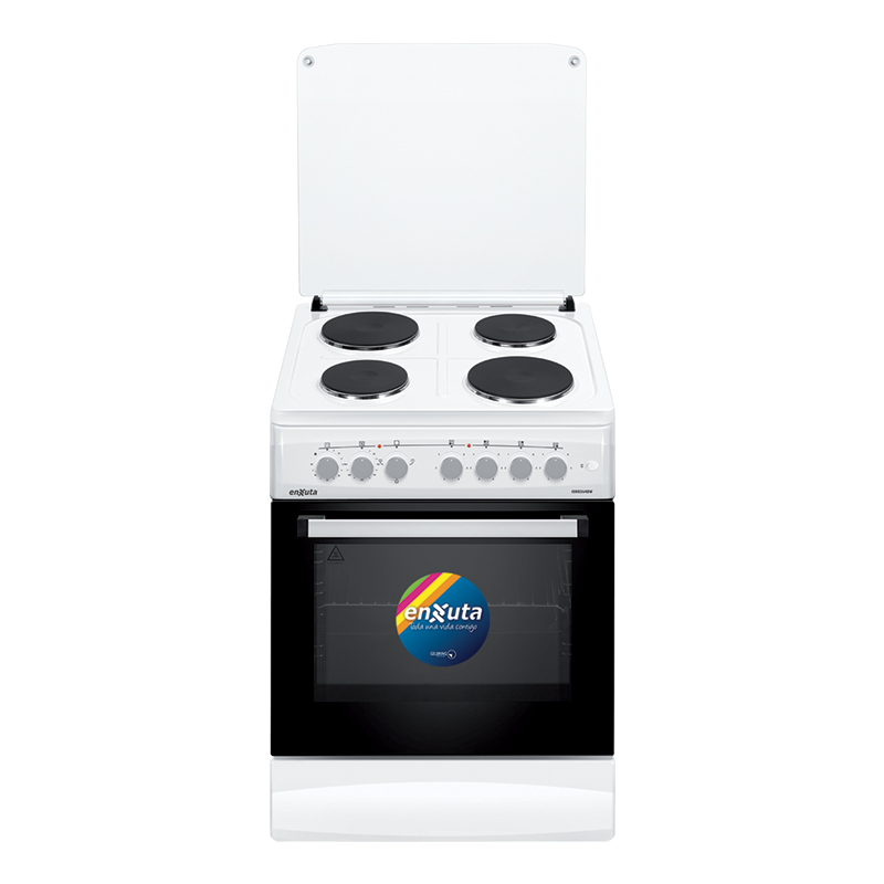 Cocina Eléctrica 4 Discos Eléctricos y Convección Blanca 60x60 - Turquía
