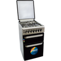 Cocina Doble Horno con 3 Hornallas y 1 Disco Eléctrico Inox  50x60 - Turquía