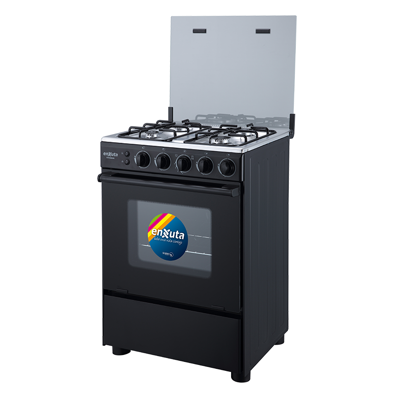 Cocina Supergas 4 Hornallas Negra con Termocupla y Grill 60x60 - China