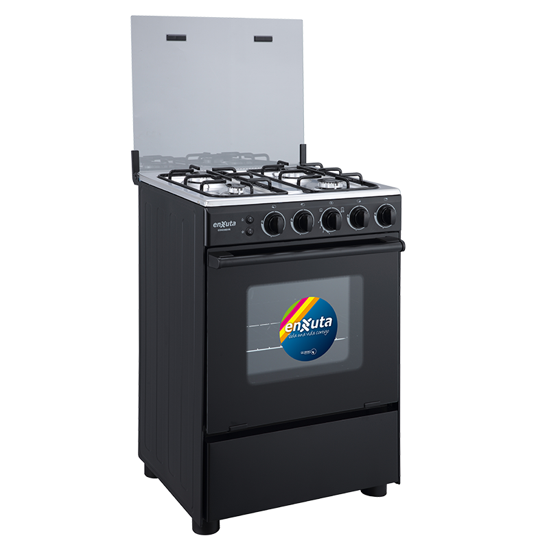 Cocina Supergas 4 Hornallas Negra con Termocupla y Grill 60x60 - China