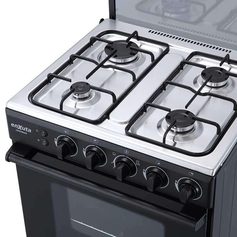 Cocina Supergas 4 Hornallas Negra con Termocupla y Grill 60x60 - China