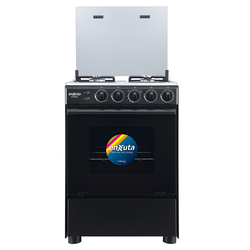 Cocina Supergas 4 Hornallas Negra con Termocupla y Grill 60x60 - China