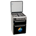 Cocina Doble Horno con 3 Hornallas y 1 Disco Eléctrico Inox - Turquía