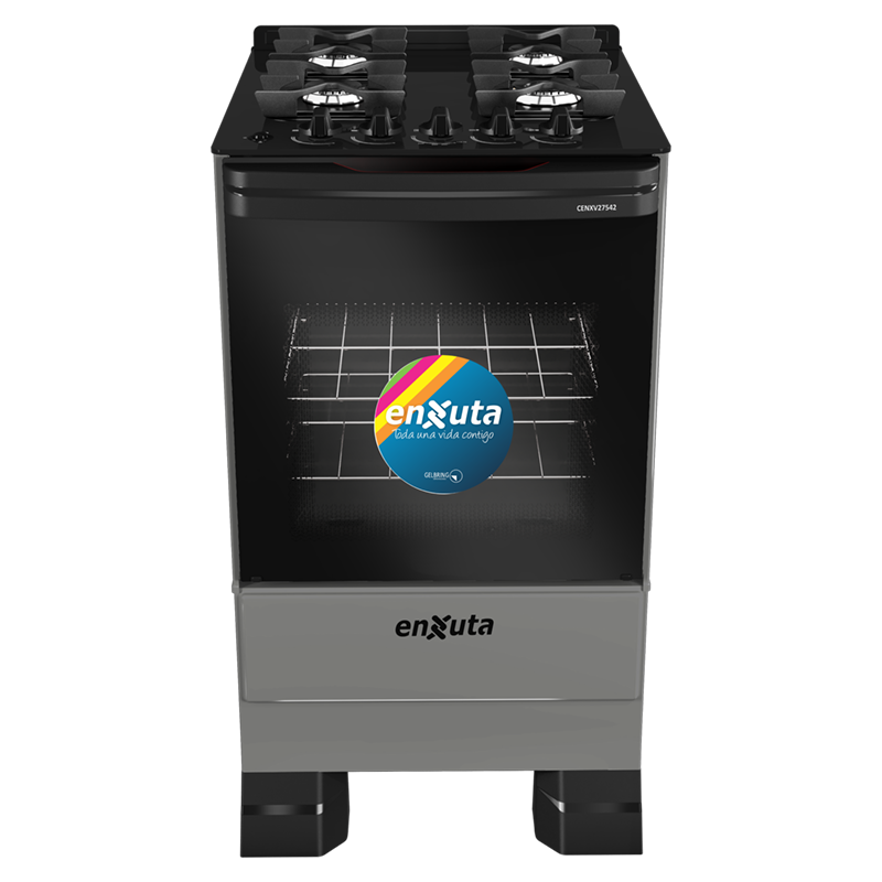 Cocina Supergas 4 Hornallas Titanio, Mesada de Vidrio, Hierro Fundido y Termocupla - Brasil