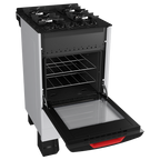 Cocina Supergas 4 Hornallas Blanca, Mesada de Vidrio, Hierro Fundido y Termocupla - Brasil
