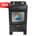 Cocina Supergas 4 Hornallas Negra, Mesada de Vidrio y Termocupla - Brasil