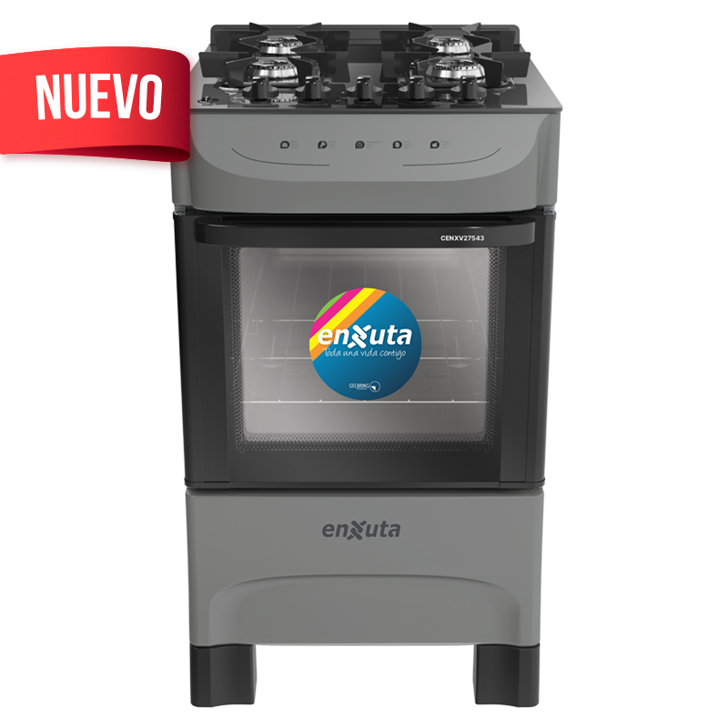 Cocina Supergas 4 Hornallas Titanio, Mesada de Vidrio y Termocupla - Brasil