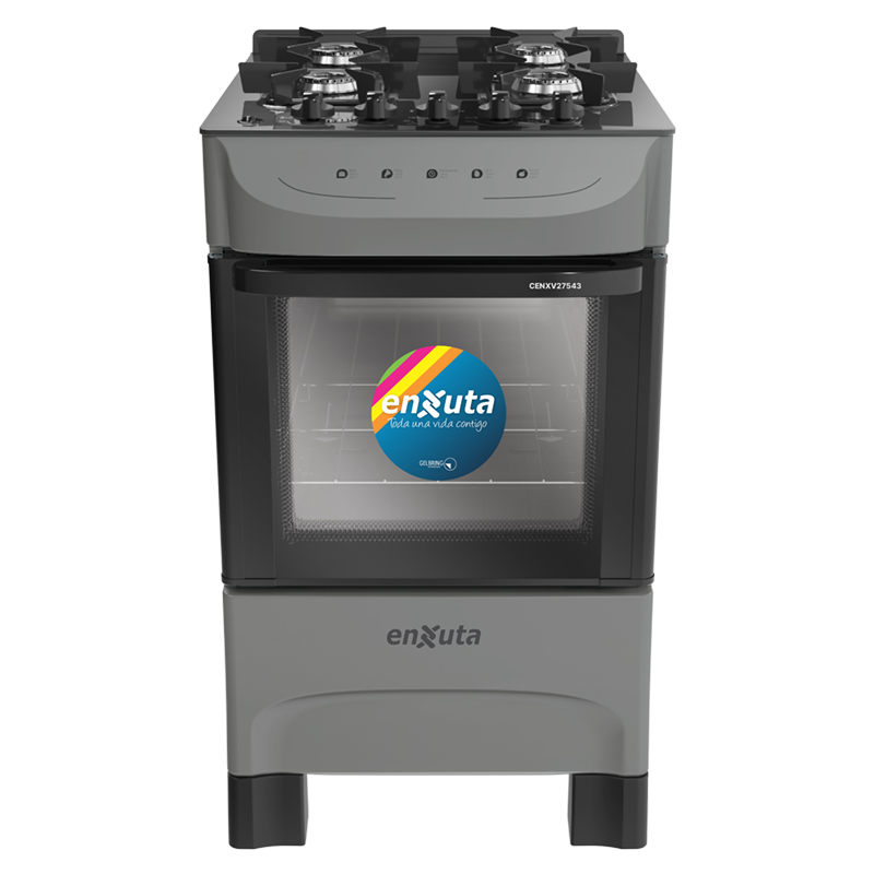 Cocina Supergas 4 Hornallas Titanio, Mesada de Vidrio y Termocupla - Brasil