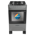 Cocina Supergas 4 Hornallas Titanio, Mesada de Vidrio y Termocupla - Brasil
