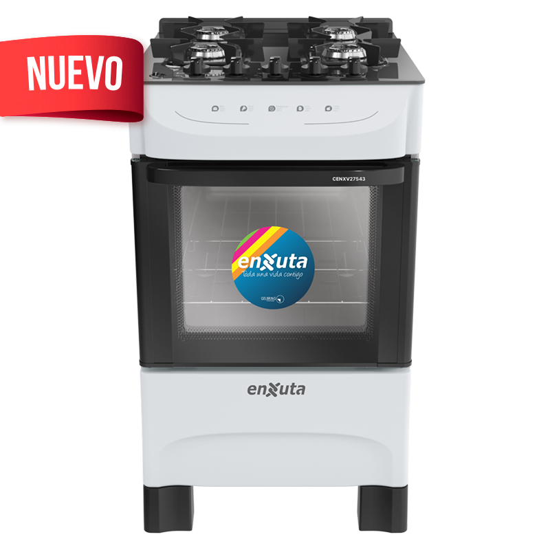 Cocina Supergas 4 Hornallas Blanca, Mesada de Vidrio y Termocupla - Brasil