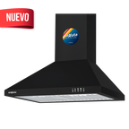 Campana 60 cm Negra con extracción de 750 m3/h