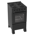 Cocina Supergas 4 Hornallas Mesada de Vidrio Negra y Termocupla