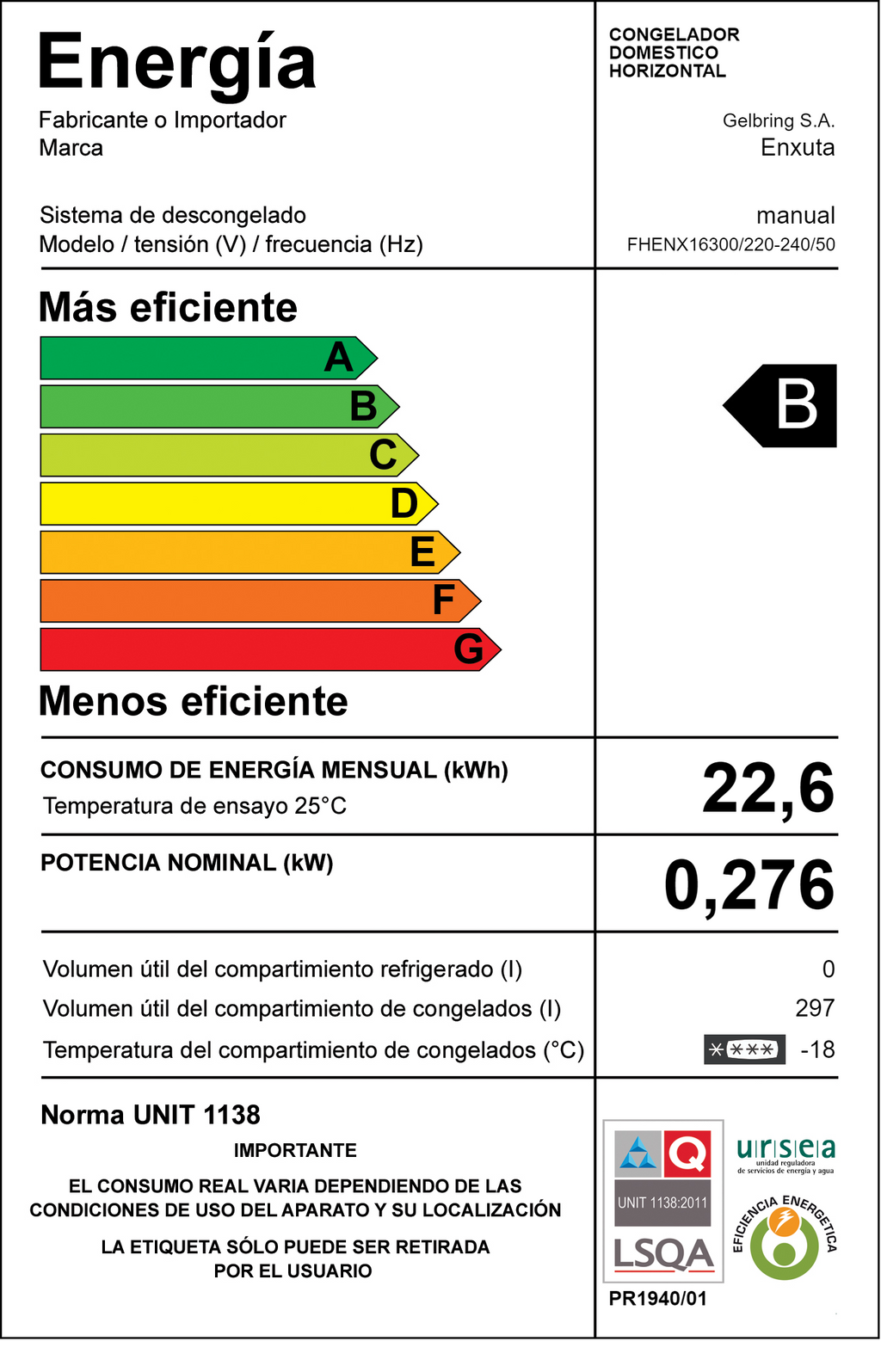 Freezer Horizontal 297 Litros
