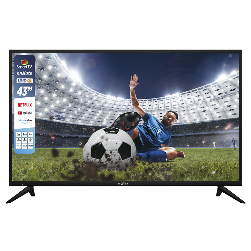 LED SMART 43 Pulgadas 4K, Webos, Netflix, Prime Video, Control por Voz, Bluetooth, ISBD-T