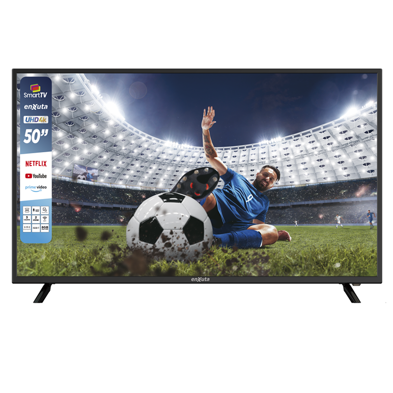 LED SMART 50 Pulgadas 4K, Webos, Netflix, Prime Video, Control por Voz, Bluetooth, ISBD-T