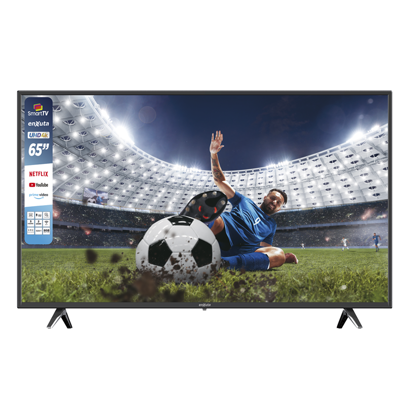 LED SMART 65 Pulgadas 4K, Webos, Netflix, Prime Video, Control por Voz, Bluetooth, ISBD-T