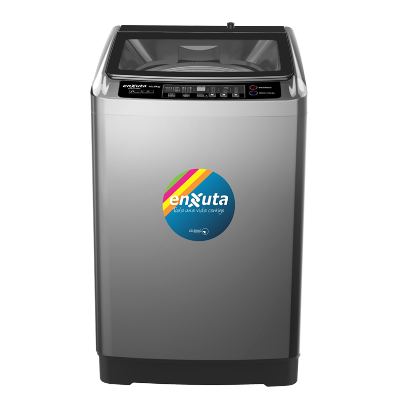 Lavarropa Automático Carga Superior 10,5 kg con Bomba y Tapa de Vidrio - China