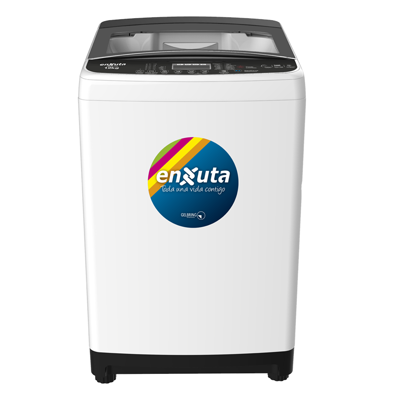 Lavarropa Automático Carga Superior 12 kg con Bomba y Tapa de Vidrio - China