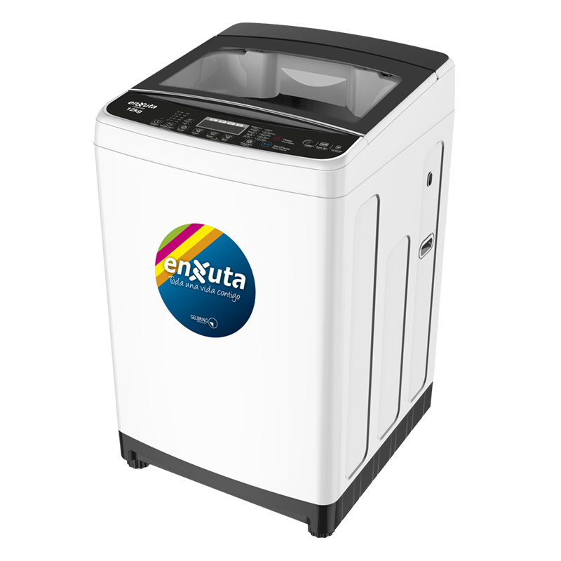 Lavarropa Automático Carga Superior 12 kg con Bomba y Tapa de Vidrio - China