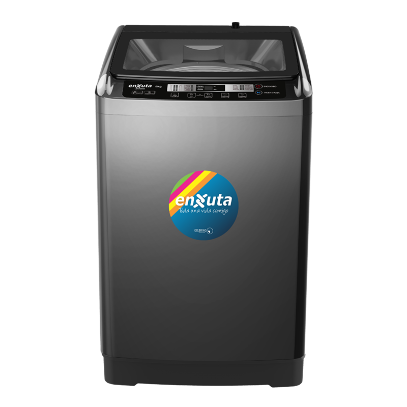 Lavarropa Automático Carga Superior 8 kg con Bomba y Tapa de Vidrio - China