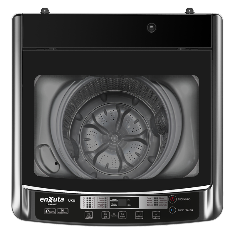 Lavarropa Automático Carga Superior 8 kg con Bomba y Tapa de Vidrio - China