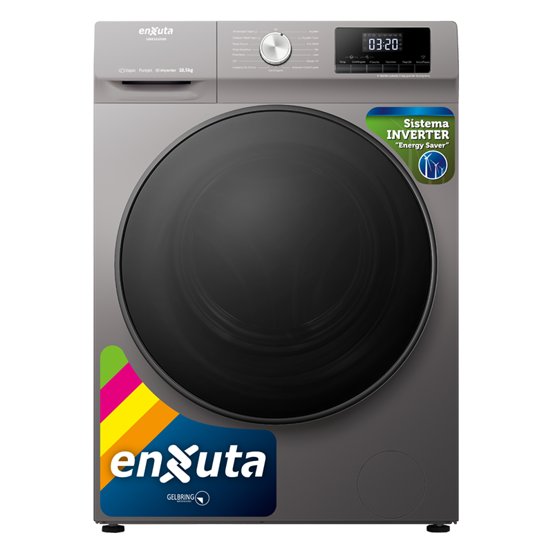 Lavarropa Automático Inverter Carga Frontal 10,5 kg - Titanium - China