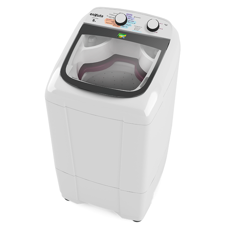 Lavarropa Automático Carga Superior 8 kg con Bomba y Tapa de Vidrio - Brasil