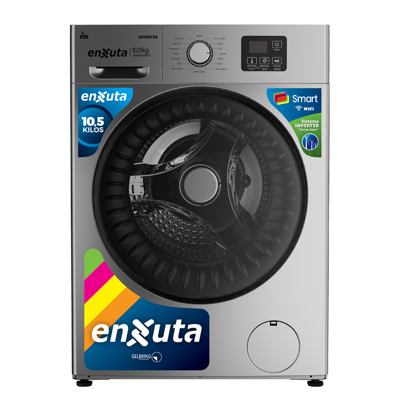 Lavarropa Automático Inverter Smart Carga Frontal 10,5 kg - Titanium - China