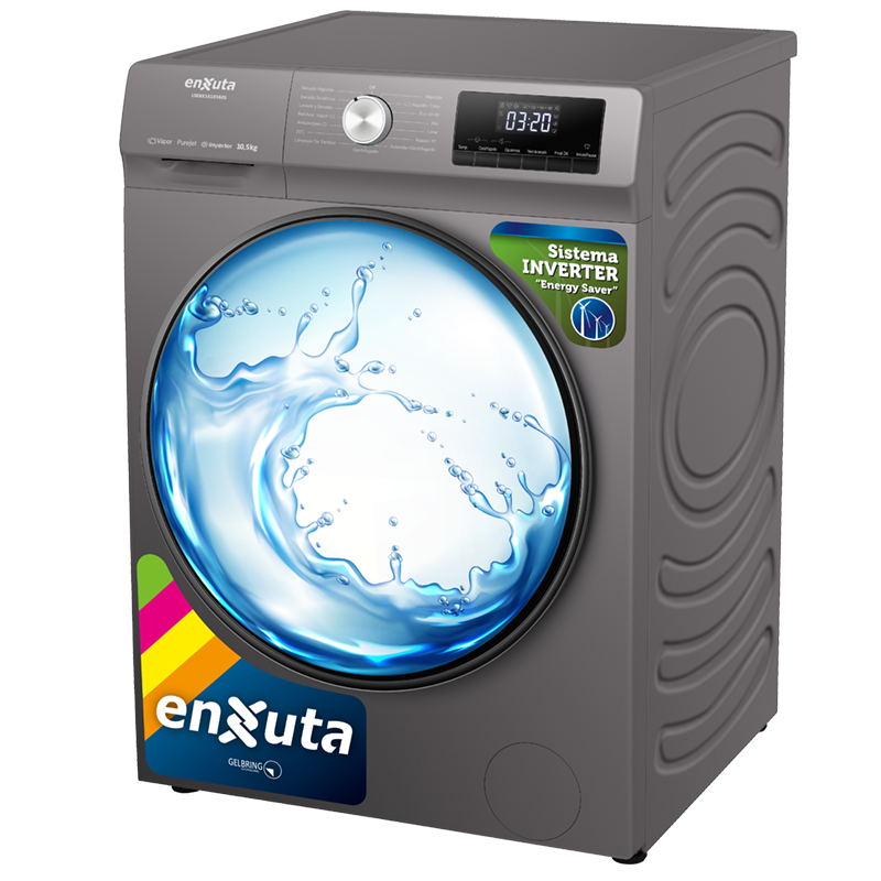 Lavasecarropa Automático Inverter Carga Frontal Blanco 10,5 kg