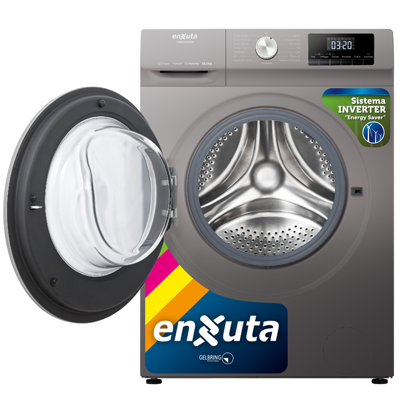 Lavasecarropa Automático Inverter Carga Frontal Blanco 10,5 kg