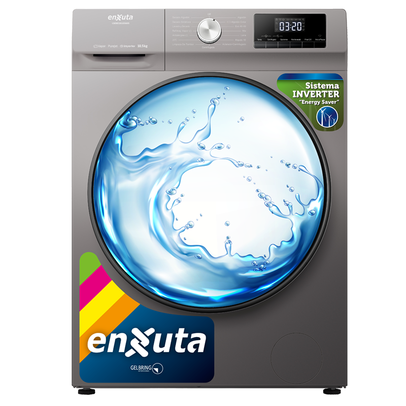 Lavasecarropa Automático Inverter Carga Frontal Blanco 10,5 kg